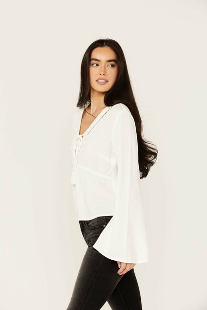 Idyllwind Cedar Lace-Up Top