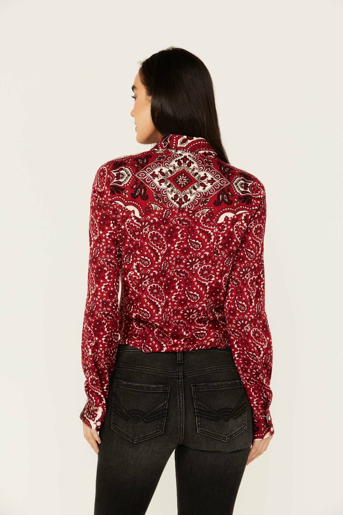 Idyllwind Erwin Printed Tie Front Shirt