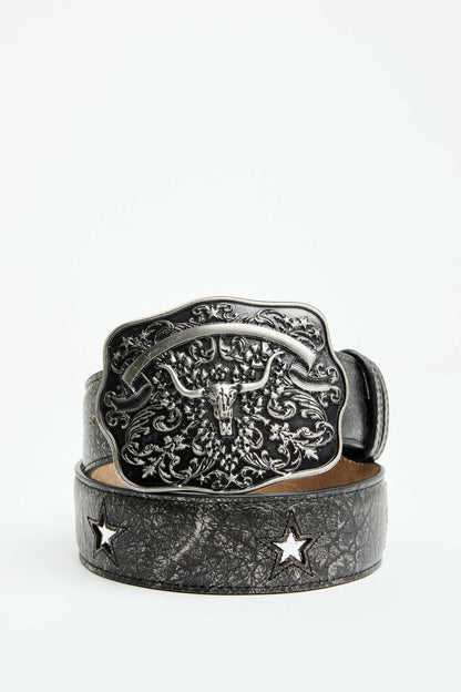 Idyllwind Cordero Longhorn Buckle And Star Cutout Belt