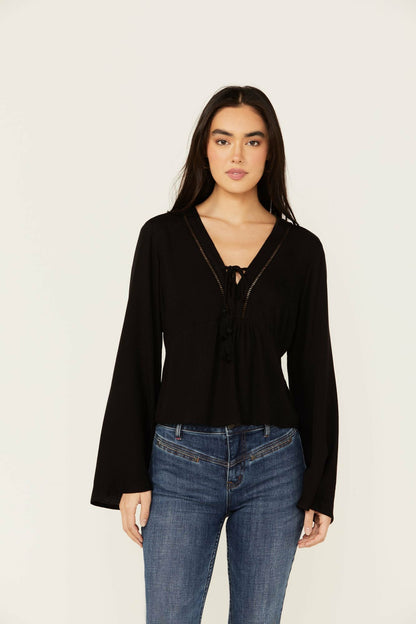 Idyllwind Cedar Lace-Up Top