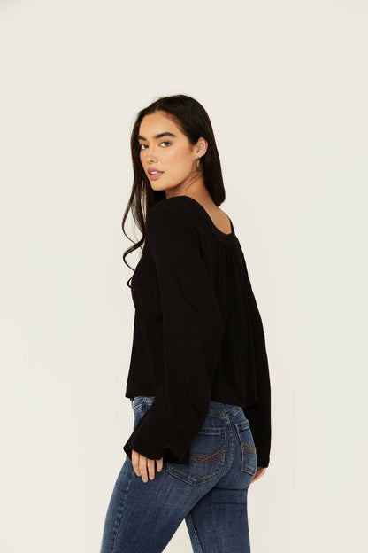 Idyllwind Cedar Lace-Up Top