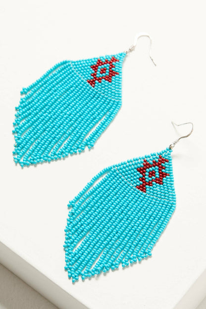 Idyllwind Quinley Turquoise Beaded Fringe Earrings