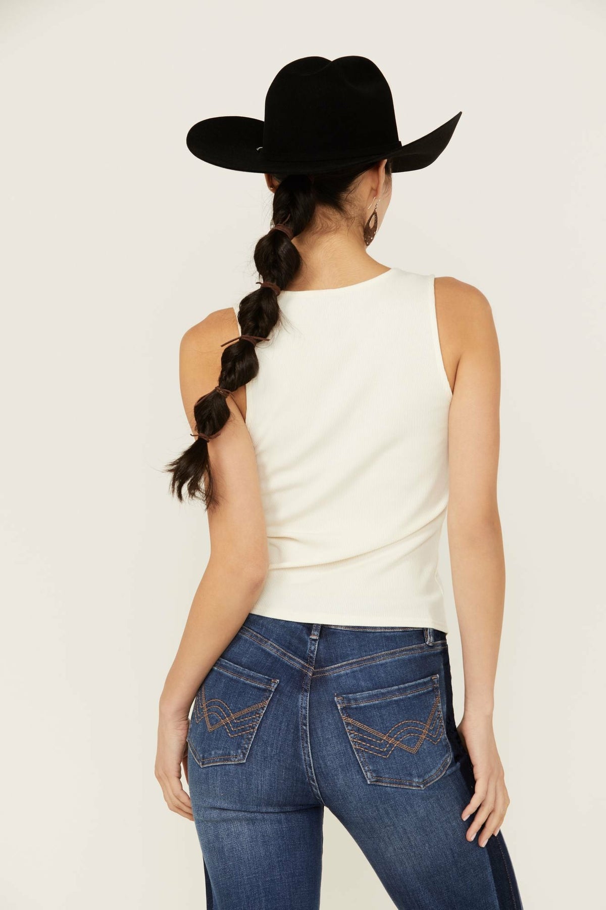 Idyllwind Fahari Lace-Up Front Top