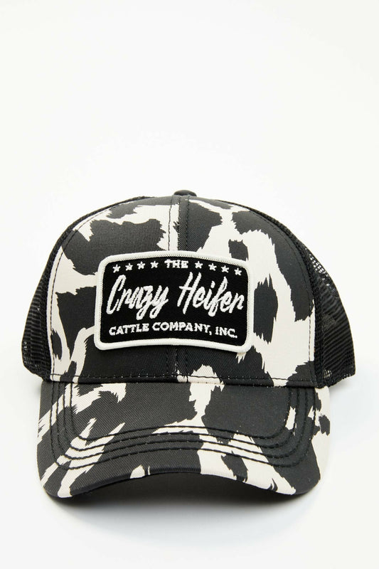 Idyllwind Crazy Heifer Cow Print Baseball Cap