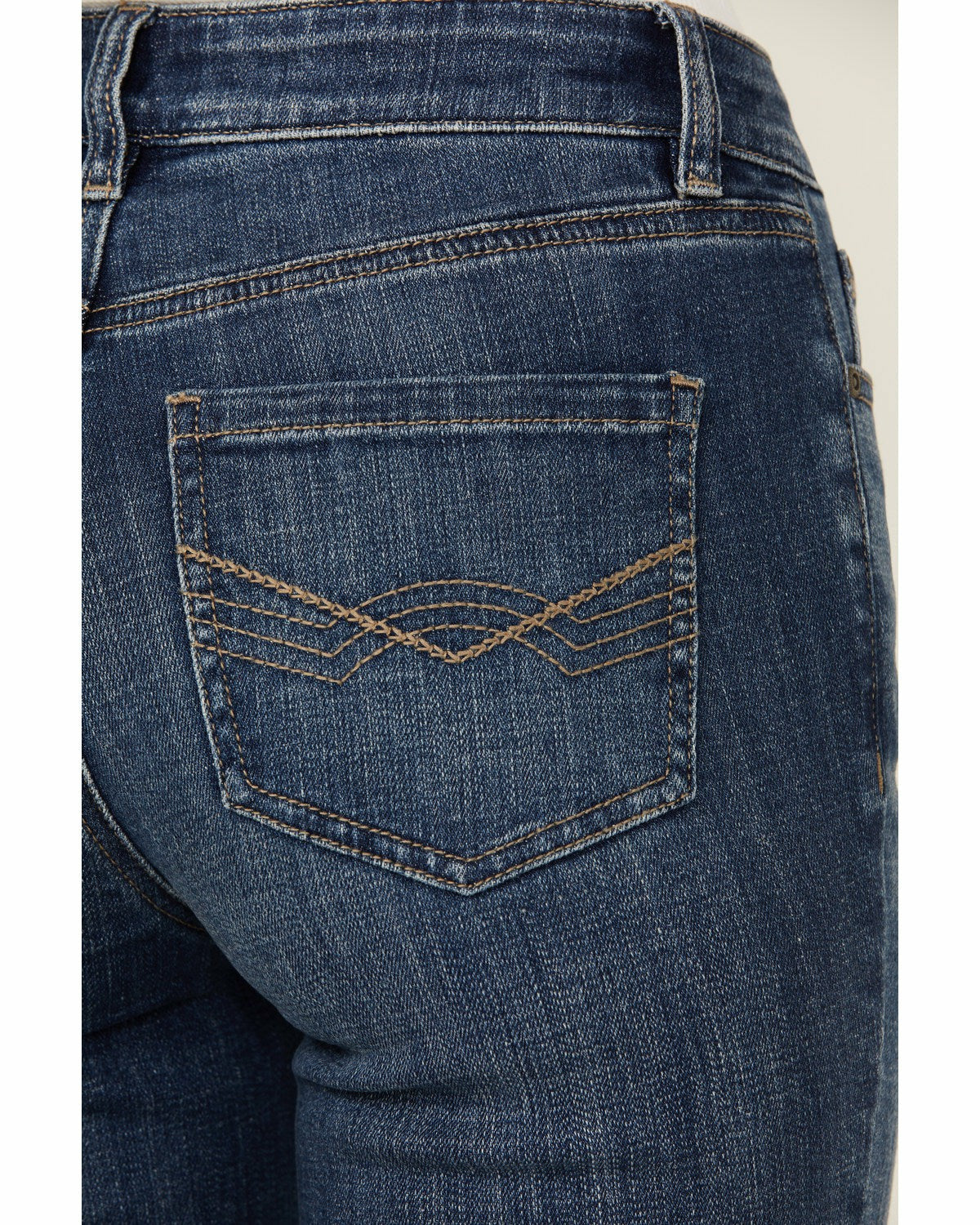 Idyllwind Dark Wash Rebel Western Embroidered Mid Rise Stretch Denim Jeans