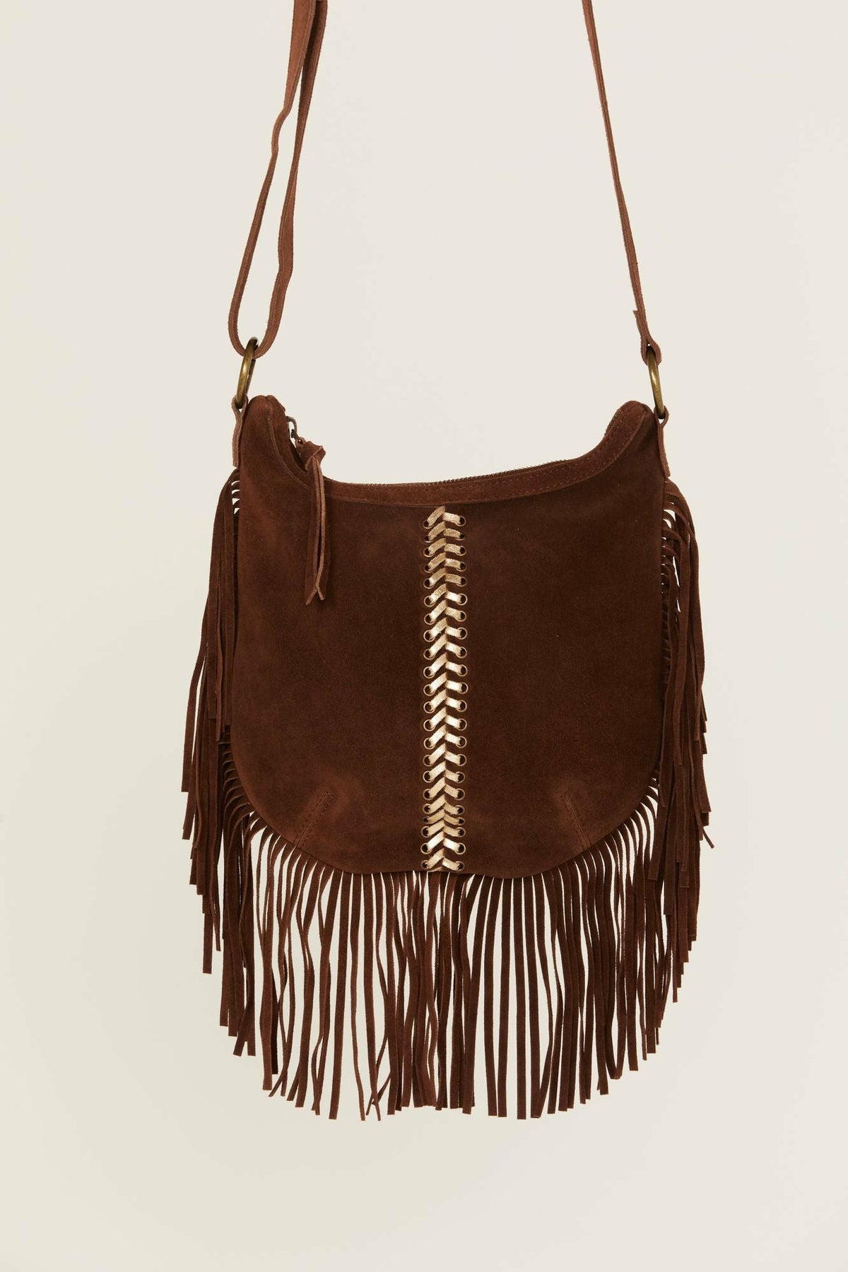 Idyllwind Perlita Suede Fringe Crossbody Bag