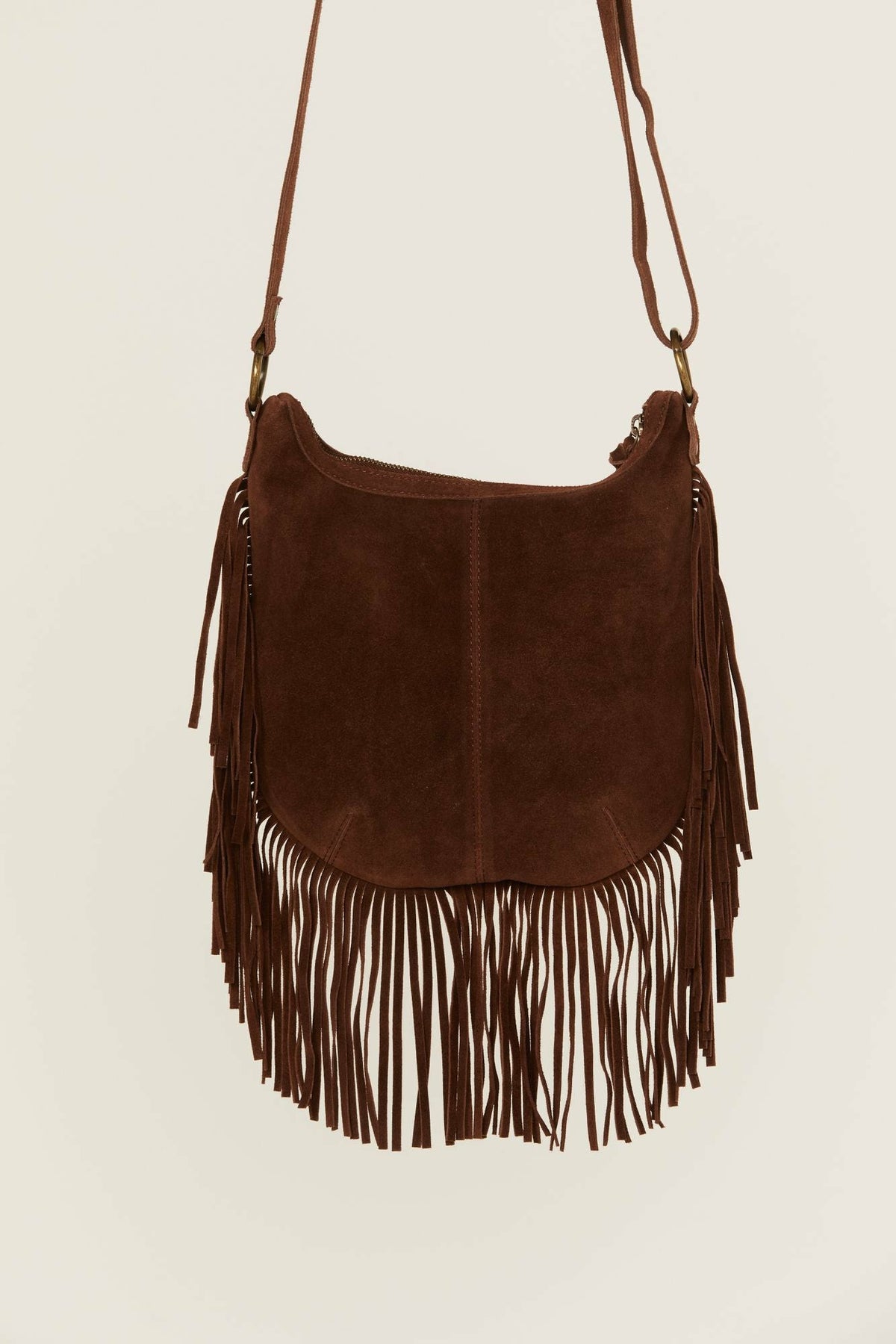 Idyllwind Perlita Suede Fringe Crossbody Bag