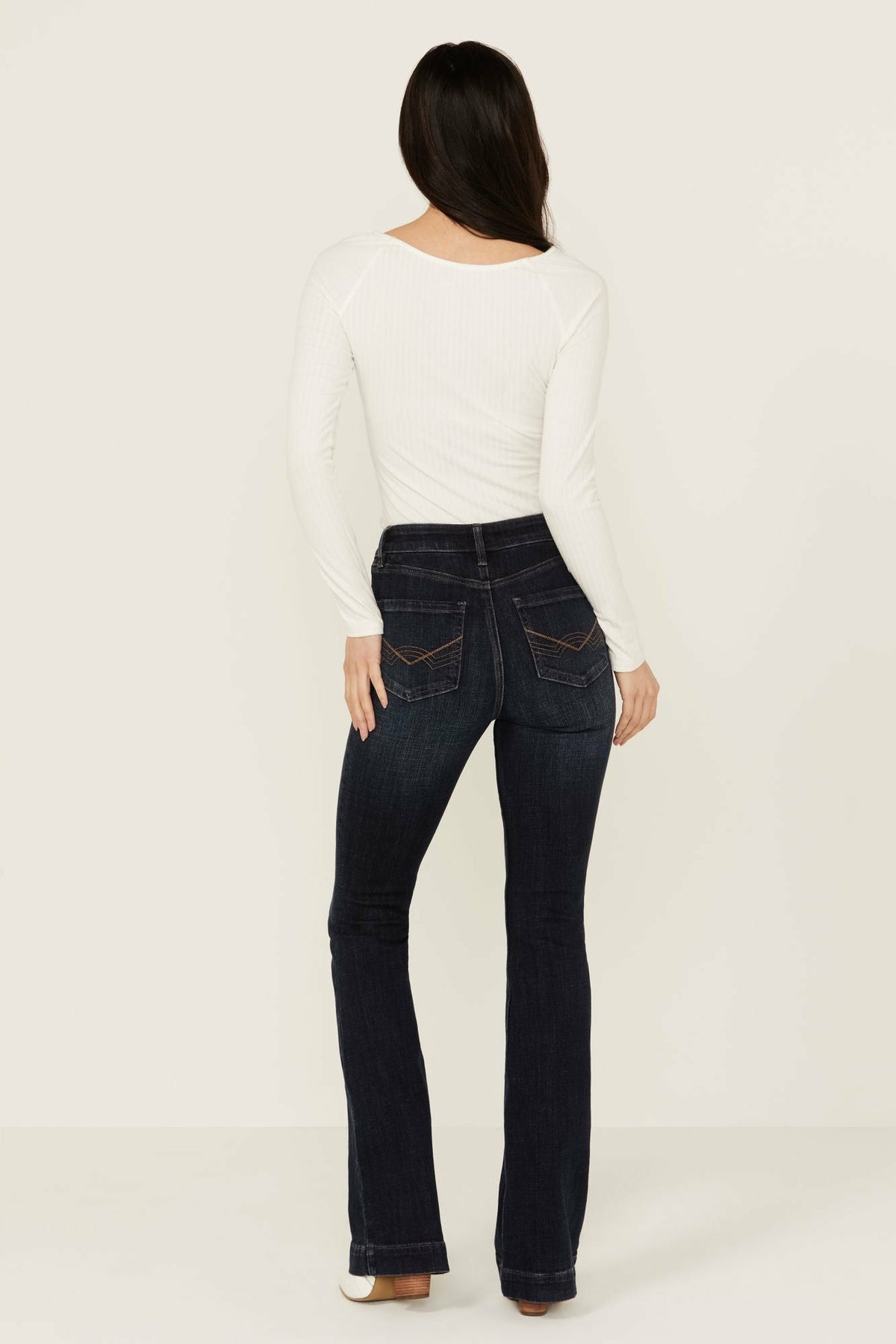 Idyllwind Regent Dark Wash Gypsy High Rise Seamed Bootcut Comfort Stretch Denim Jeans