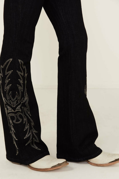 Idyllwind Glenn Dark Wash High Rise Western Stitched Bootcut Comfort Stretch Denim Jeans