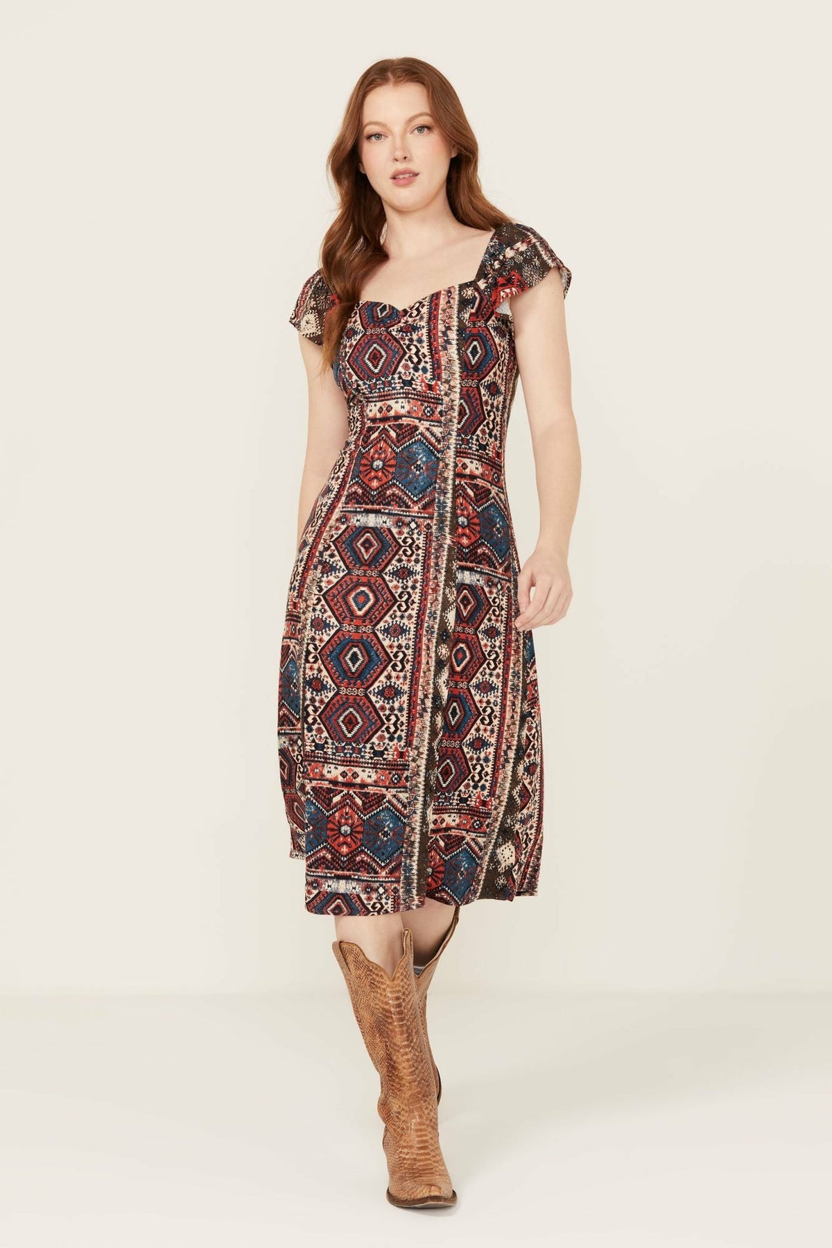 Idyllwind Bethany Flutter Sleeve Dress