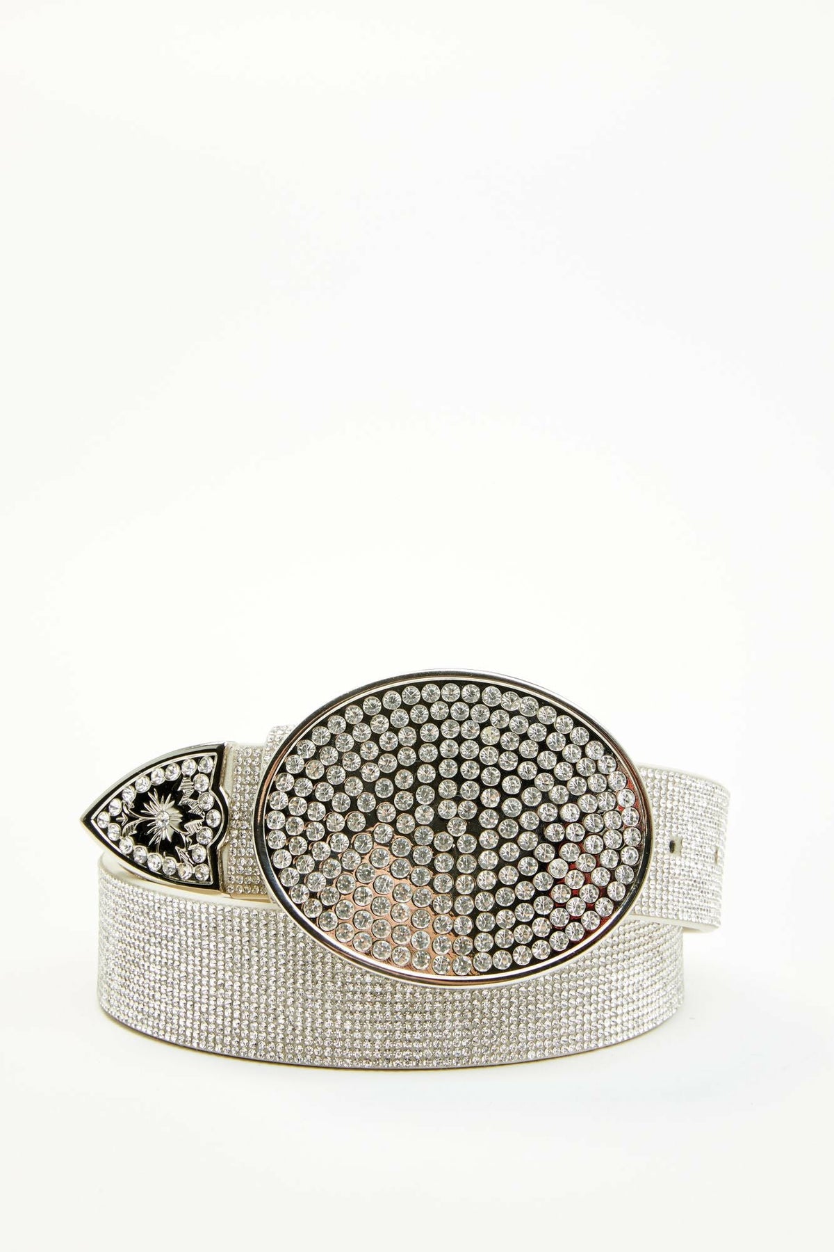 Idyllwind Lovell Silver Rhinestone Oval Buckle Belt