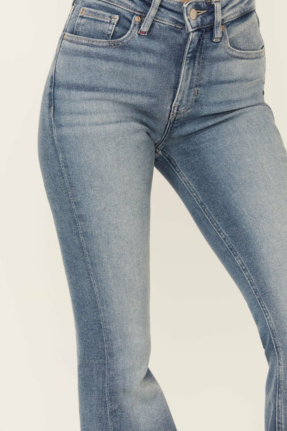 Idyllwind Barnwell Medium Wash High Rise Flare Stretch Denim Jeans