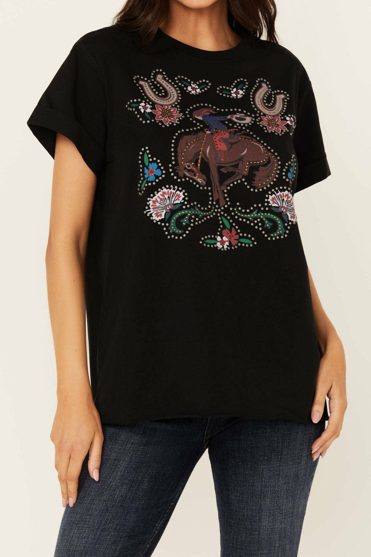 Idyllwind Rowena Embellished Short Sleeve Graphic Tee