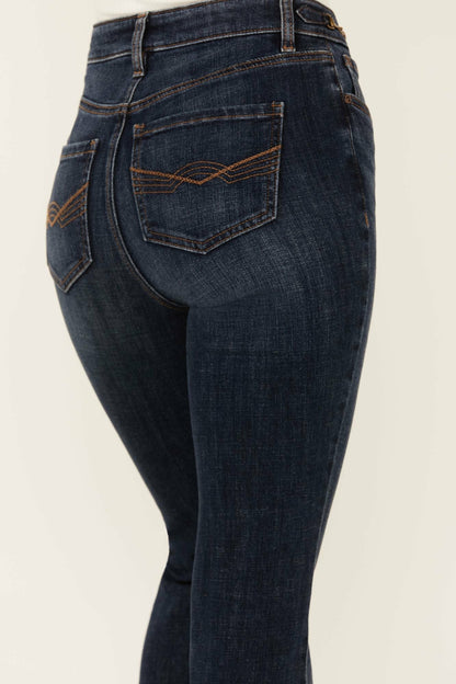 Idyllwind Hermosa Dark Wash High Rise Bootcut Horsebit Comfort Stretch Denim Jeans