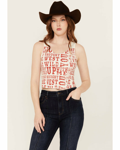 Idyllwind Rhett The West Was Wild Graphic Rib Knit Tank