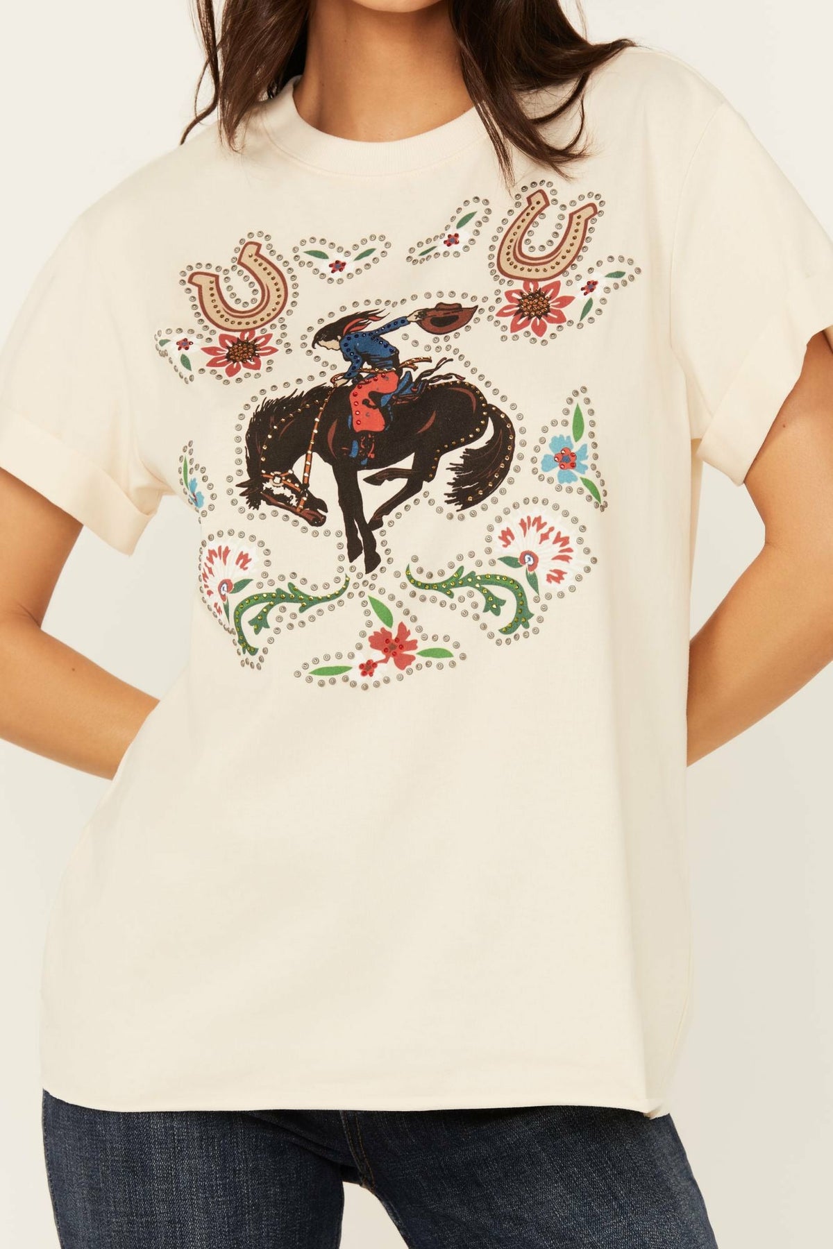Idyllwind Rowena Embellished Short Sleeve Graphic Tee