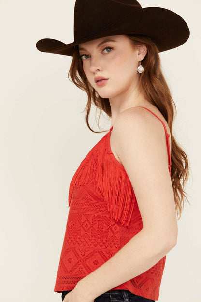 Idyllwind Redmond Lace Fringe Cami