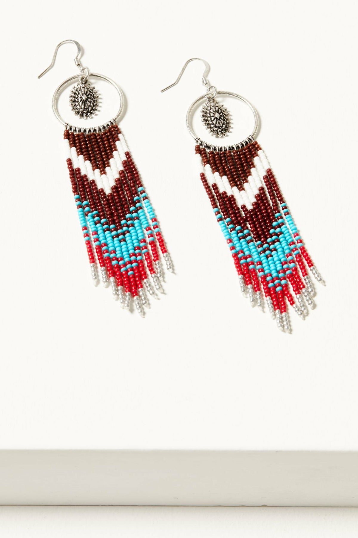 Idyllwind Cezanne Antique Seed Bead Fringe Earrings