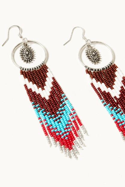 Idyllwind Cezanne Antique Seed Bead Fringe Earrings