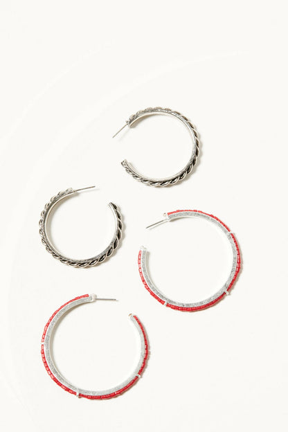 Idyllwind Ethel Antique Hoop Earring Set - 2 Piece
