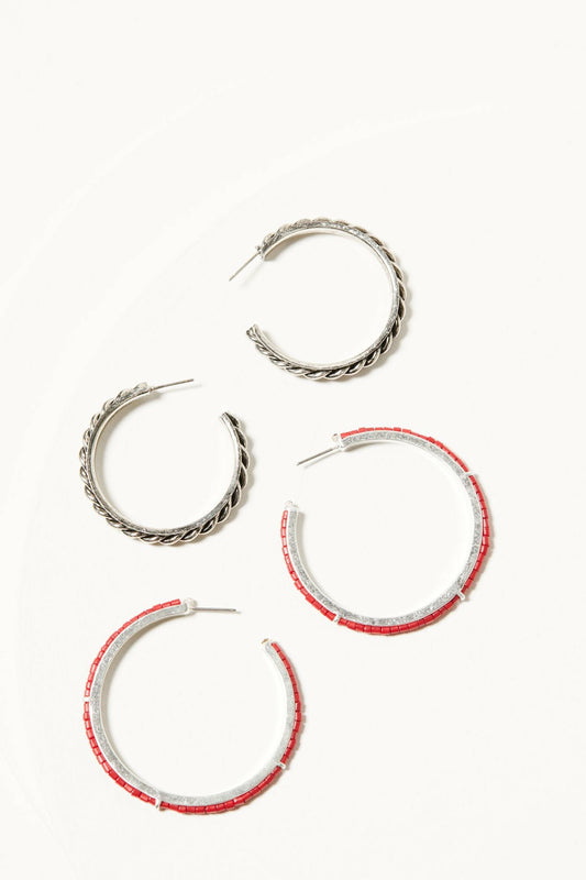 Idyllwind Ethel Antique Hoop Earring Set - 2 Piece