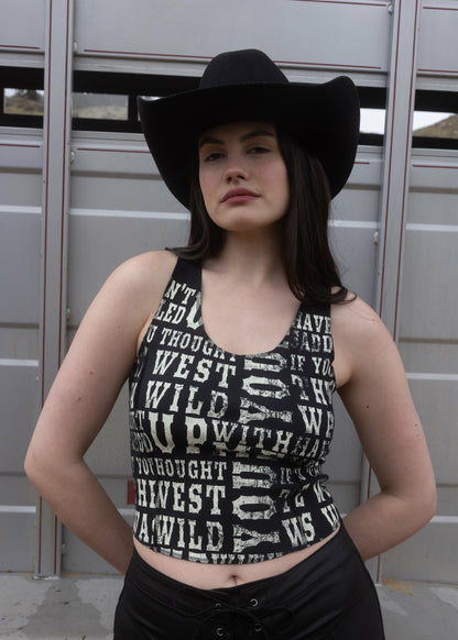 Idyllwind Rhett The West Was Wild Graphic Rib Knit Tank