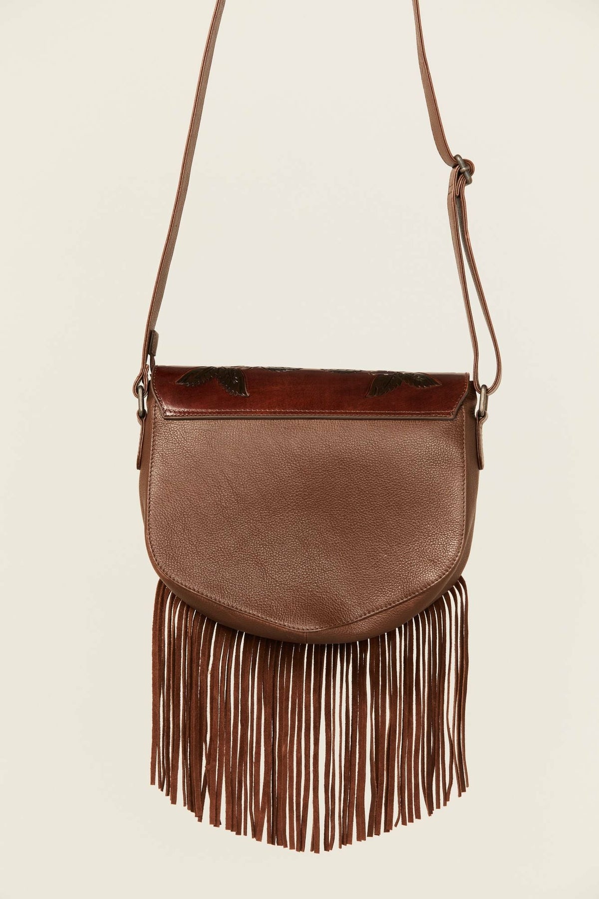 Idyllwind Lenora Longhorn Tooled Leather Crossbody Bag