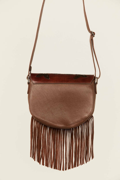 Idyllwind Lenora Longhorn Tooled Leather Crossbody Bag