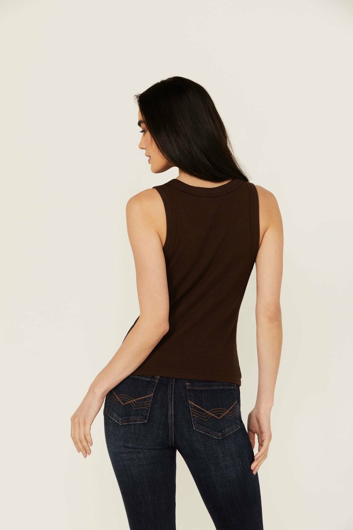 Idyllwind Edna Button Front Ribbed Tank