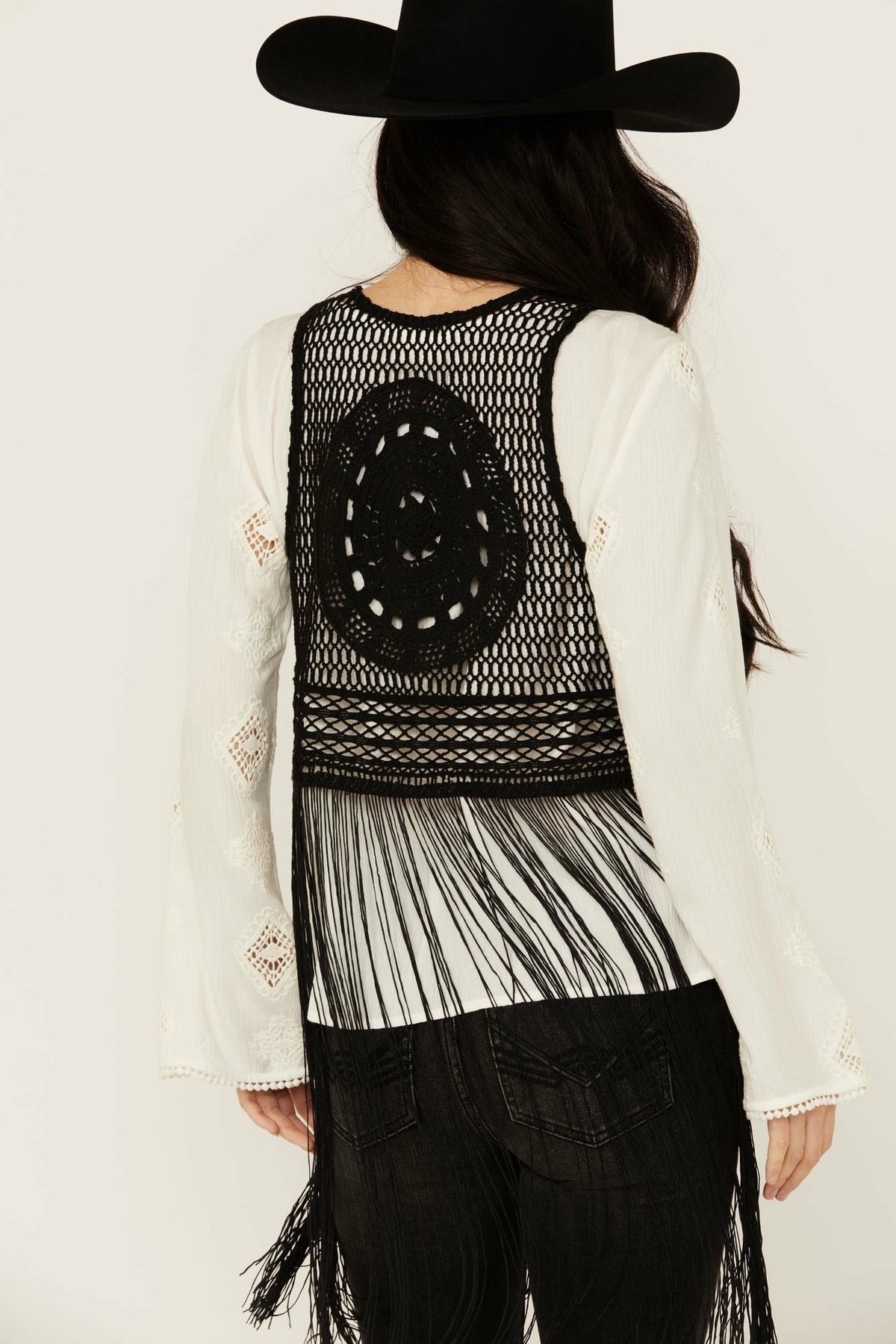 Idyllwind Hawls Crochet Fringe Vest