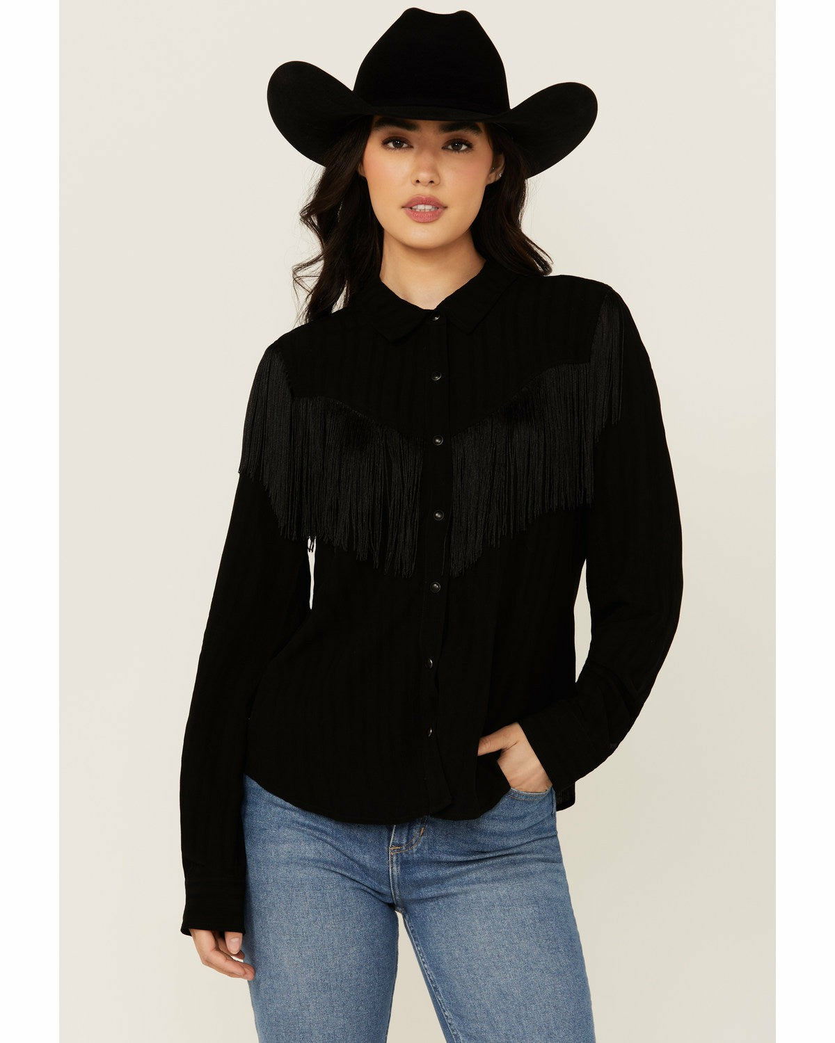 Idyllwind Etta Fringe Long Sleeve Snap Western Shirt