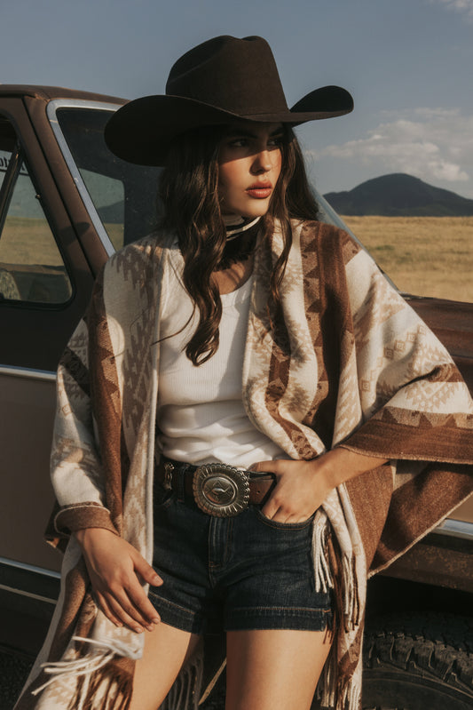 Idyllwind Edsel Southwestern Print Shawl