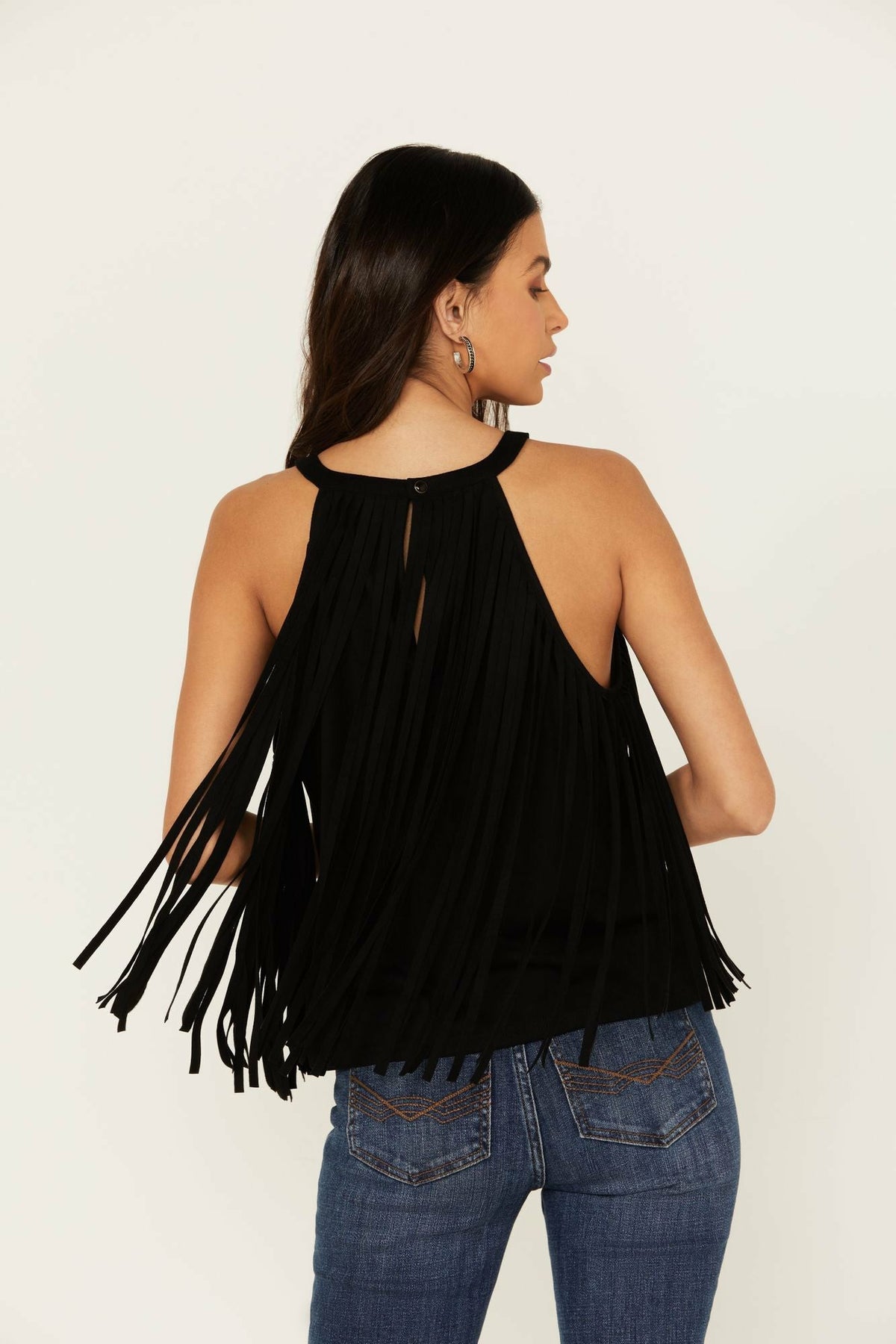 Idyllwind Madie Faux Suede Fringe Tank