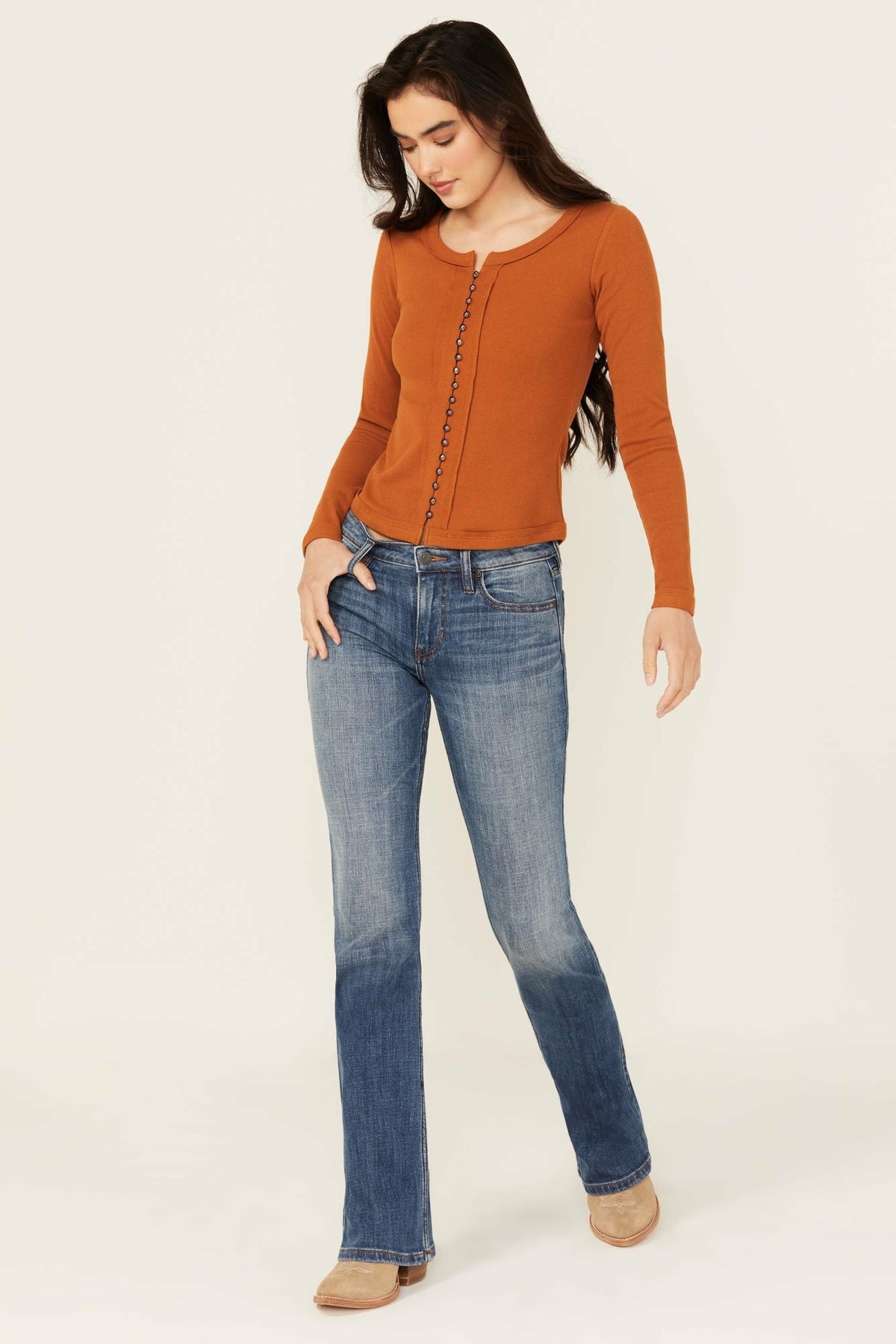 Idyllwind Bayside Medium Wash Mid Rise Bootcut Stretch Denim Jeans