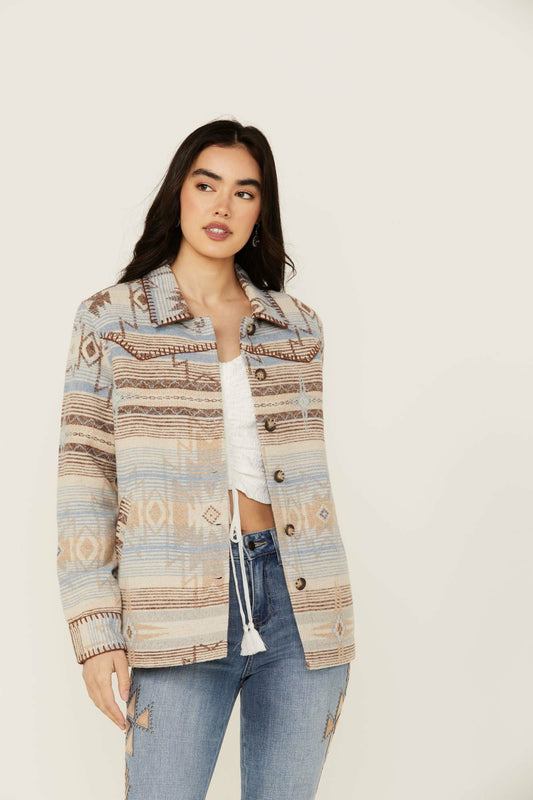 Idyllwind Hickorydale Southwestern Print Shacket