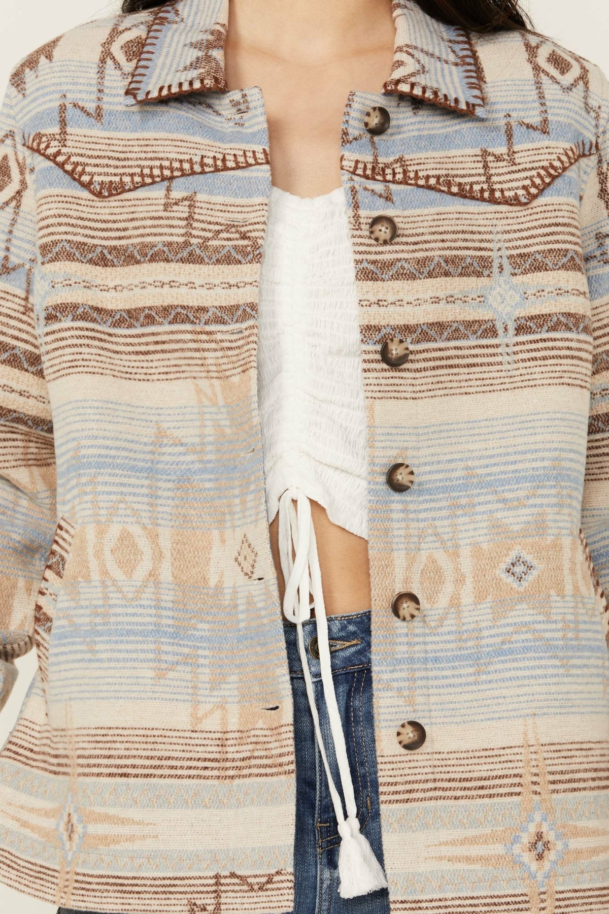 Idyllwind Hickorydale Southwestern Print Shacket