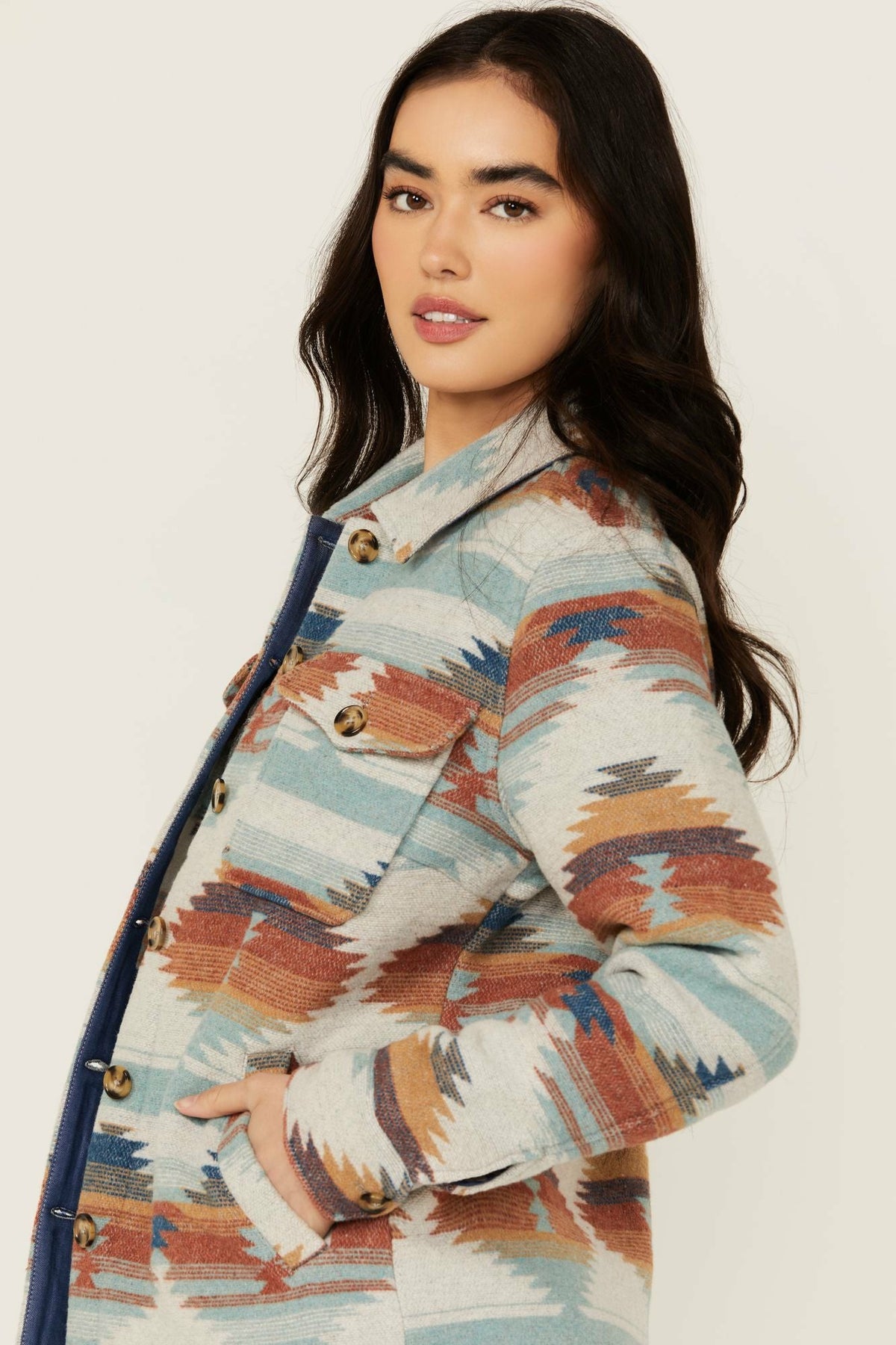 Idyllwind Dusk Southwestern Print Shacket
