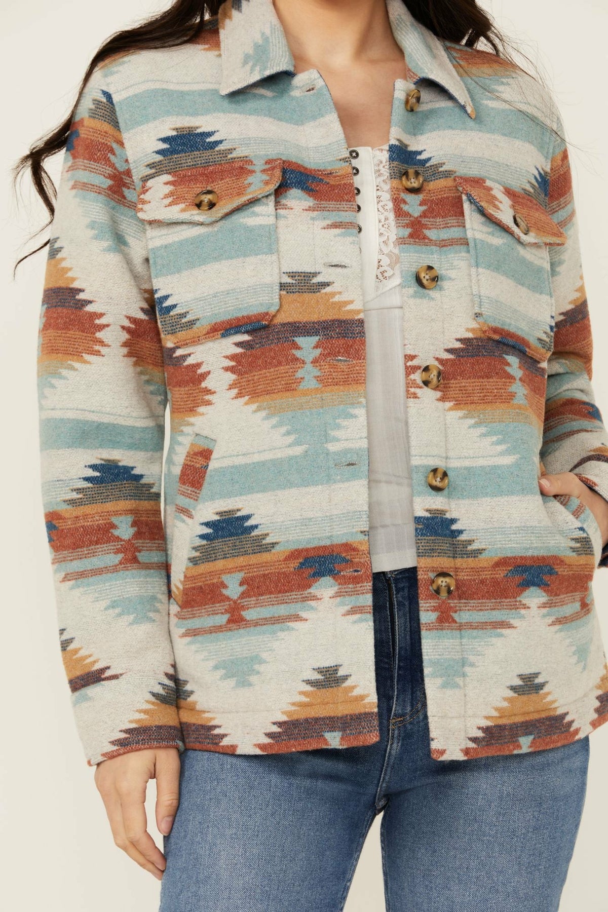 Idyllwind Dusk Southwestern Print Shacket