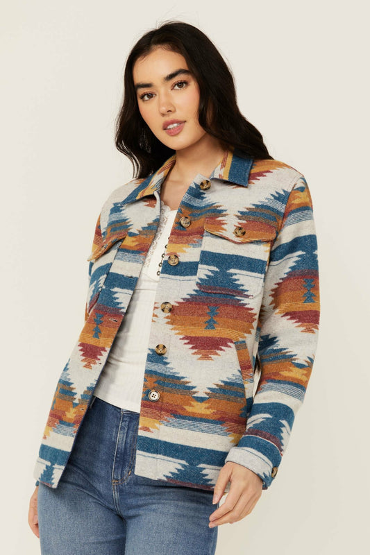 Idyllwind Southwestern Print Shacket