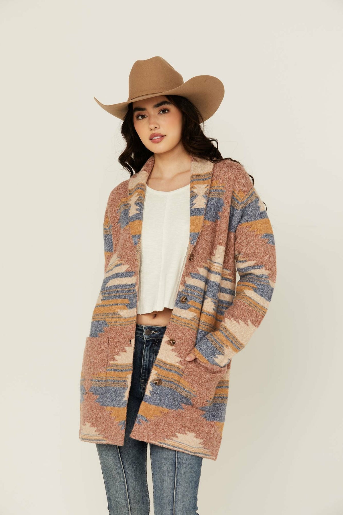 Idyllwind Crosswind Southwestern Print Cardigan
