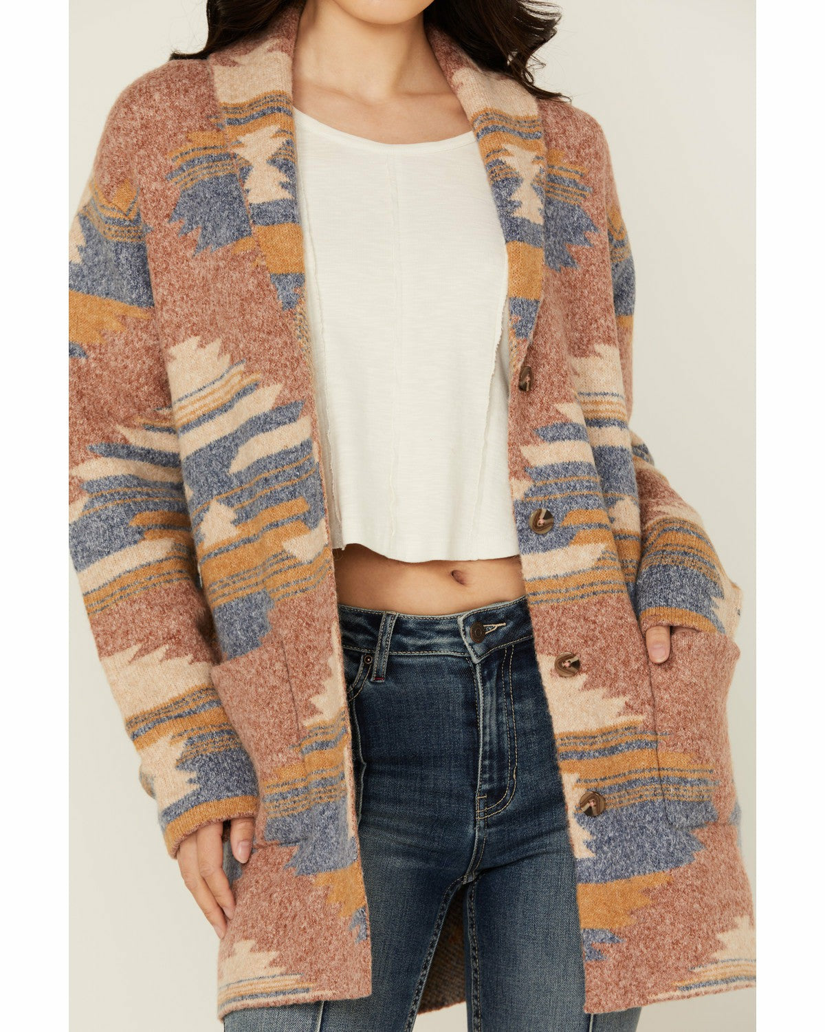 Idyllwind Crosswind Southwestern Print Cardigan