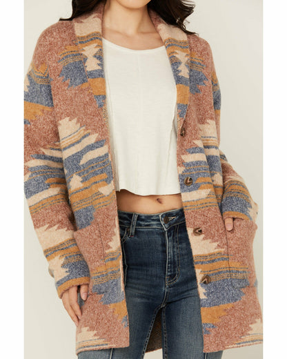 Idyllwind Crosswind Southwestern Print Cardigan