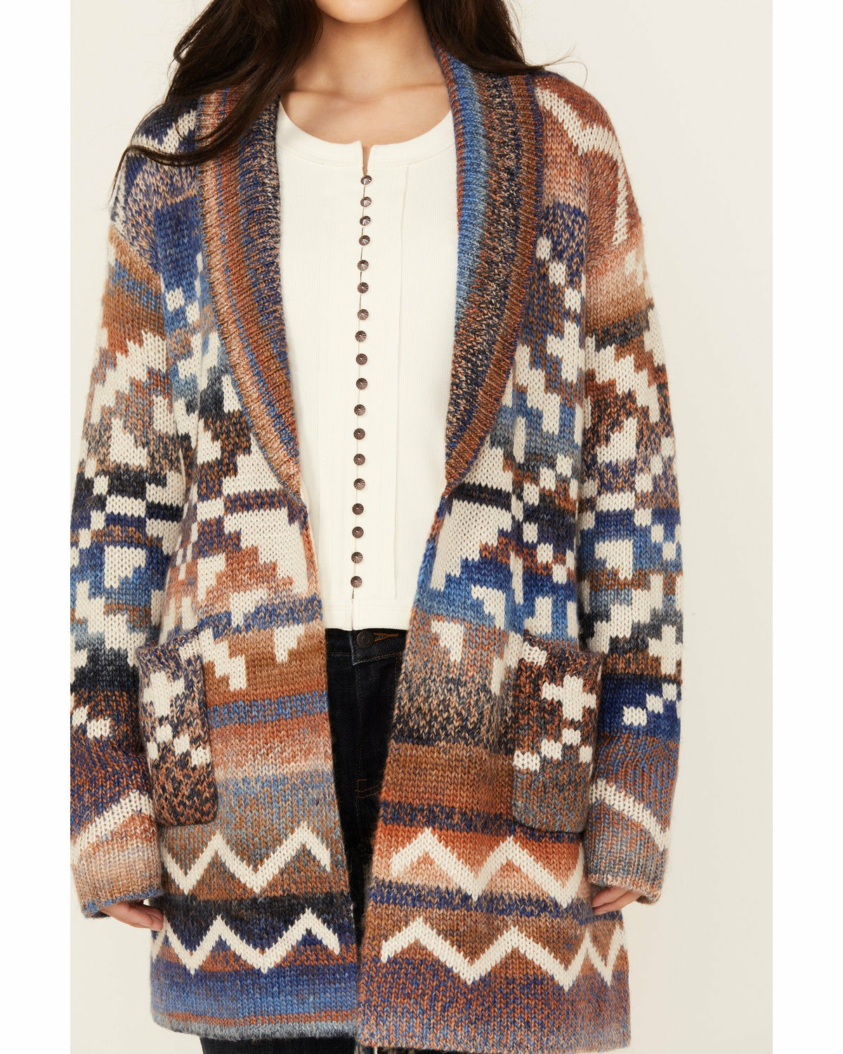 Idyllwind Myhr Southwestern Print Cardigan