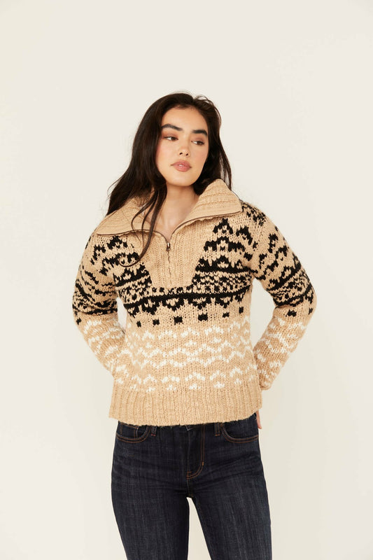 Idyllwind Otay Studded Southwestern Pullover Sweater