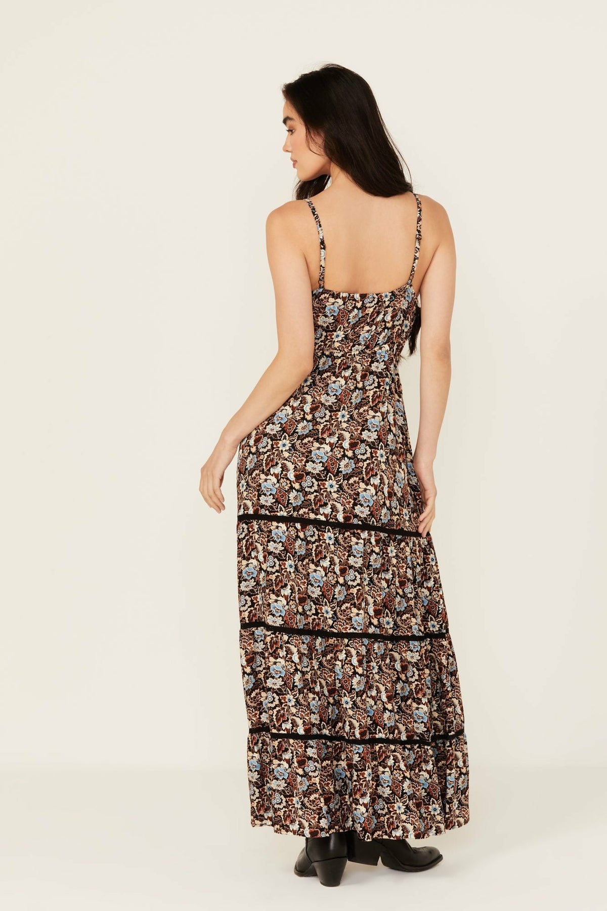 Idyllwind Floral Print Sleeveless Maxi Dress