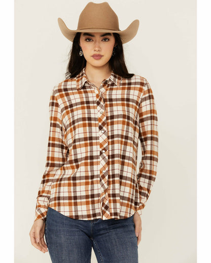 Idyllwind Binkley Featherlight Plaid Print Pearl Snap Western Shirt