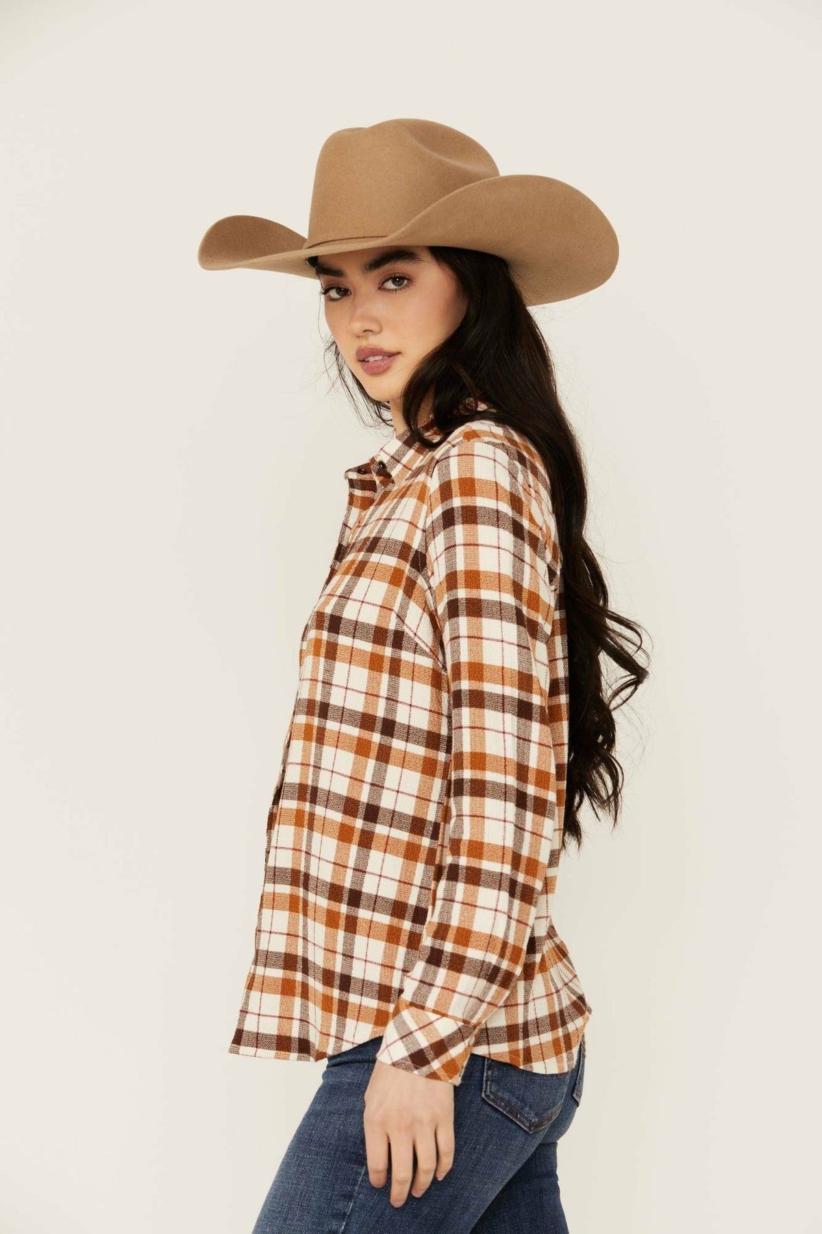 Idyllwind Binkley Featherlight Plaid Print Pearl Snap Western Shirt