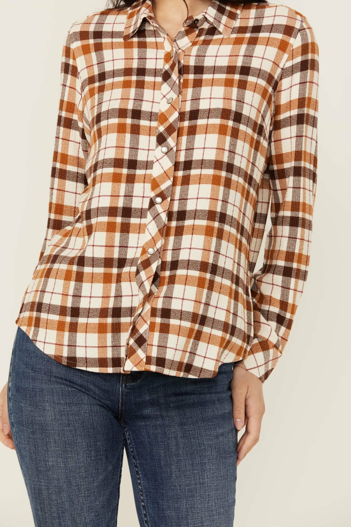Idyllwind Binkley Featherlight Plaid Print Pearl Snap Western Shirt