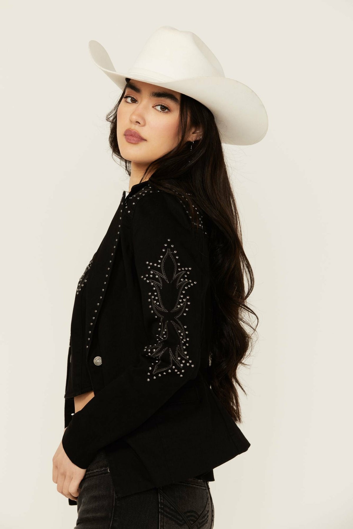 Idyllwind Burbank Embroidered and Studded Super Stretch Blazer