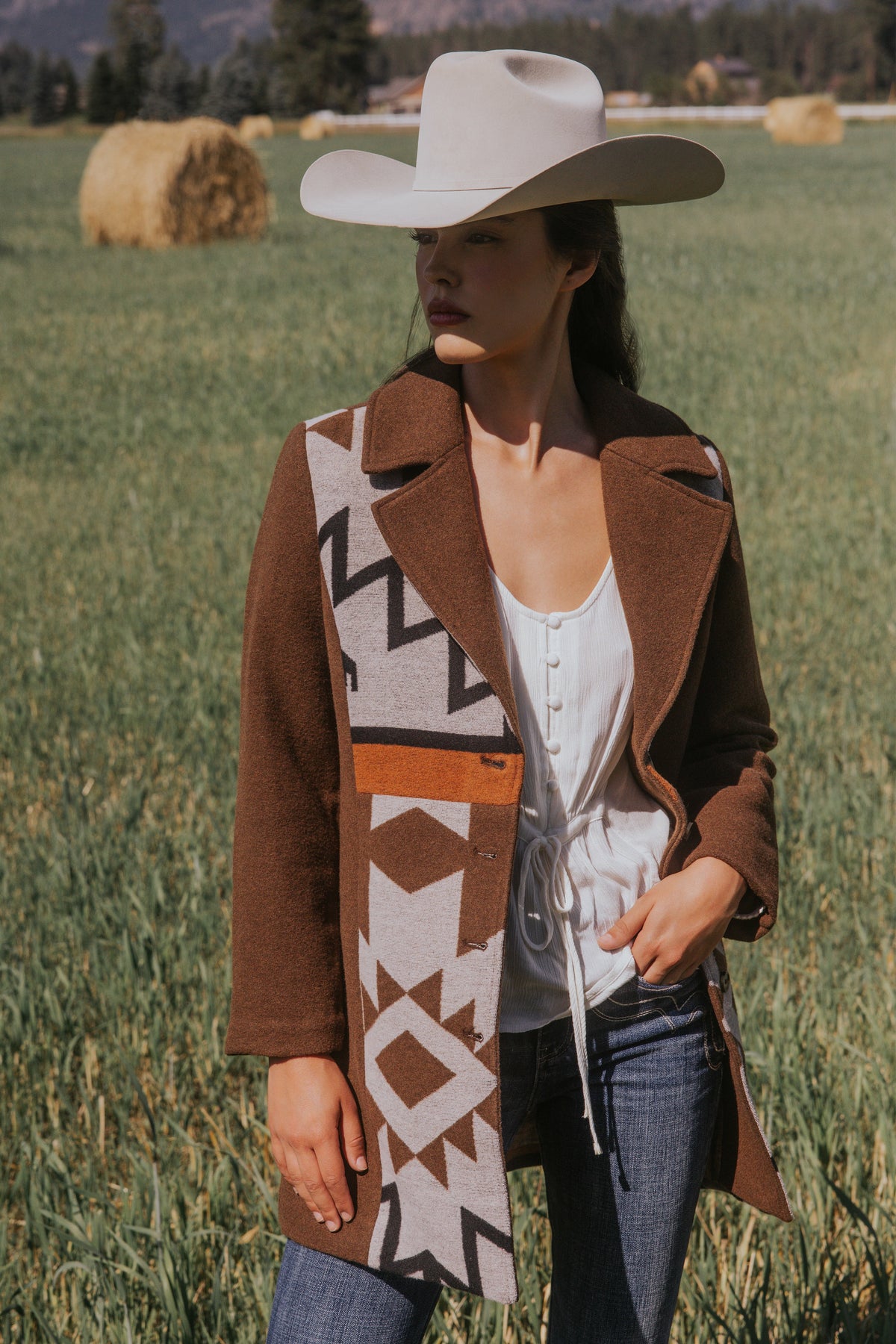 Idyllwind Winton Southwestern Print Button-Down Coat